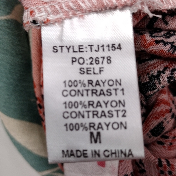 NWT Gigio by Umgee Animal Print Floral Tunic Women's M Multicolor Artsy Retro - Picture 12 of 12